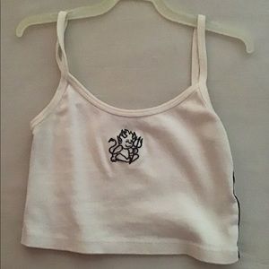 Brandy cropped devil tank